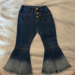 Girls boutique bell bottom jeans